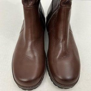 Women’s Gentle Souls by Kenneth Cole Warm-Me-Up Lug Sole Leather Boots NWOT